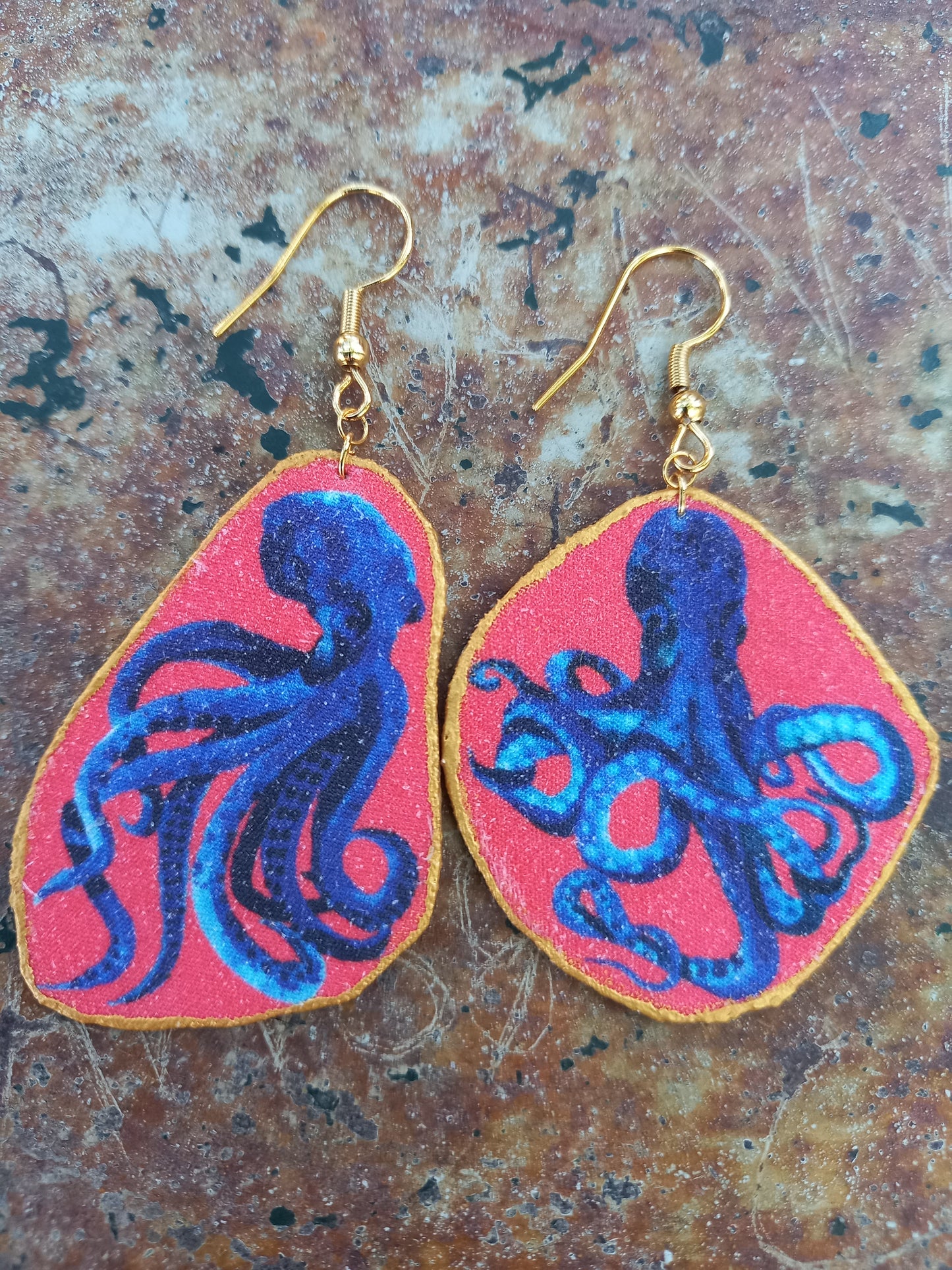 Brincos Polvo Azul
